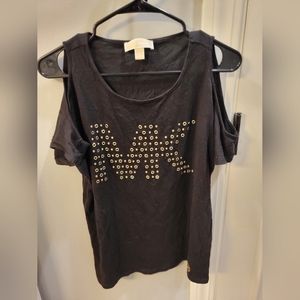 Michael Kors MK cold shoulder top